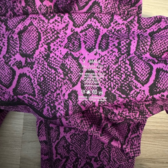 Women's Pink Snake Print Pants - Picture 3 of 3